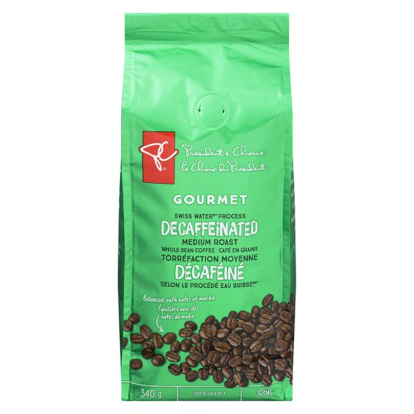President's Choice Gourmet Decaf Whole Bean Coffee