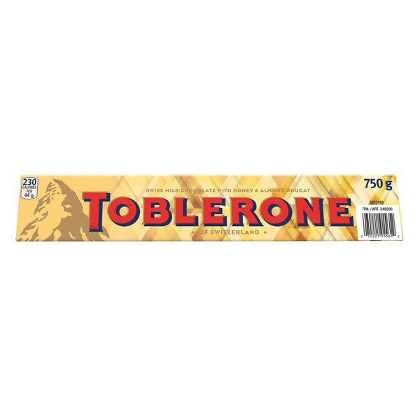 Toblerone Swiss Milk Chocolate With Honey & Almond Nougat Bar