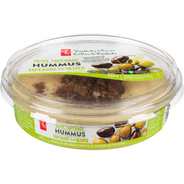 Presidents Choice Topped Hummus Olive