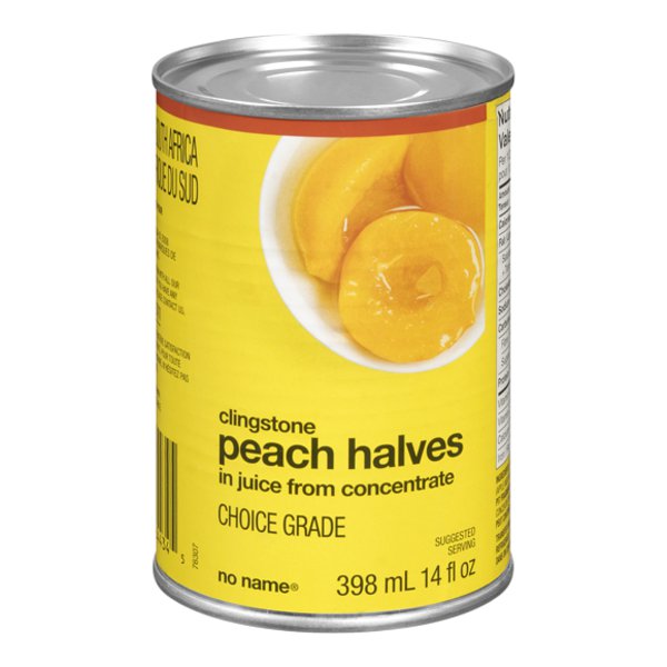 No Name Peach Halves In Juice