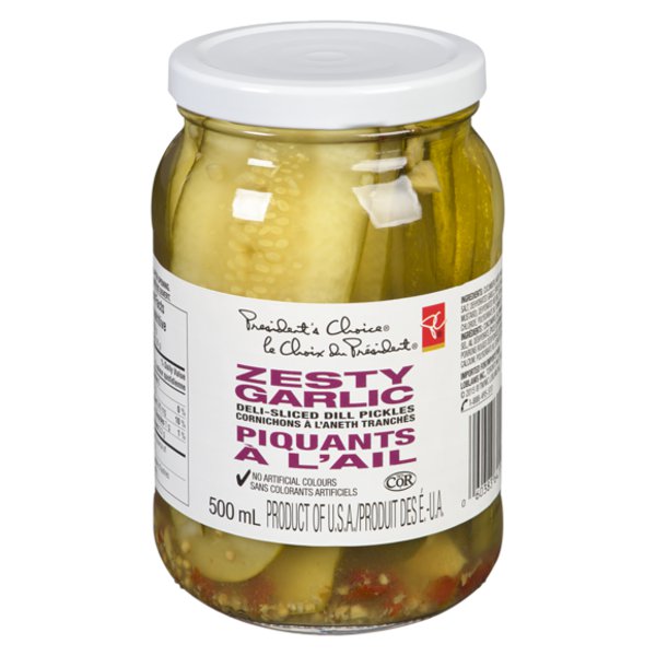 President Choice Regular Zesty Garlic Pickles