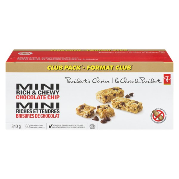 President's Choice Mini Chewy Chocolate Chip Granola Bar