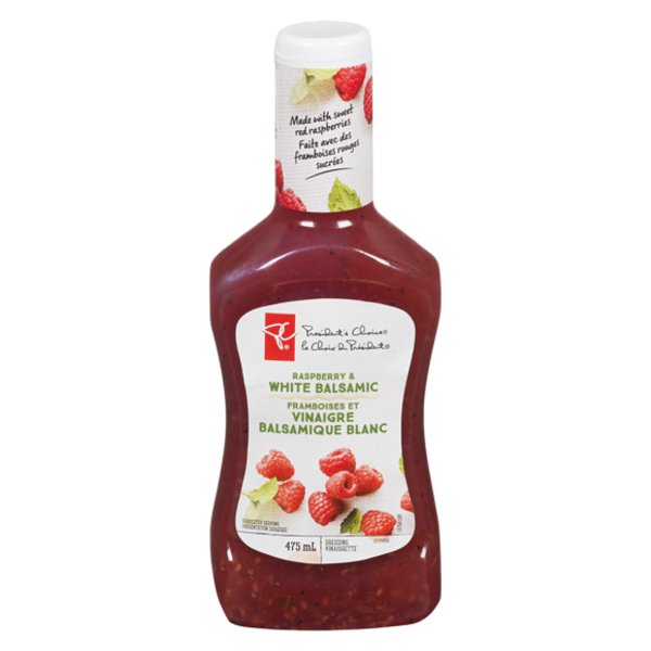 Presidents Choice Raspberry & White Balsamic Salad Dressing