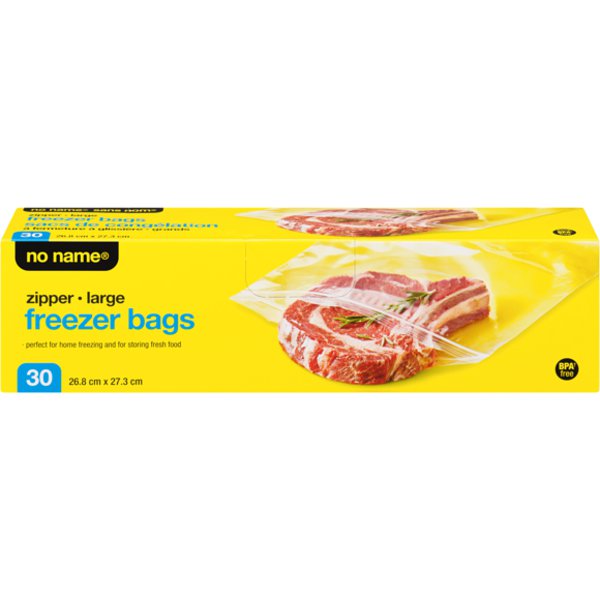 No Name Large Resealable Freezer Bag
