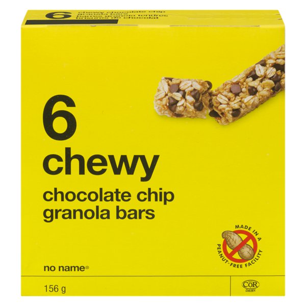 No Name Chewy Chocolate Chip Granola Bars