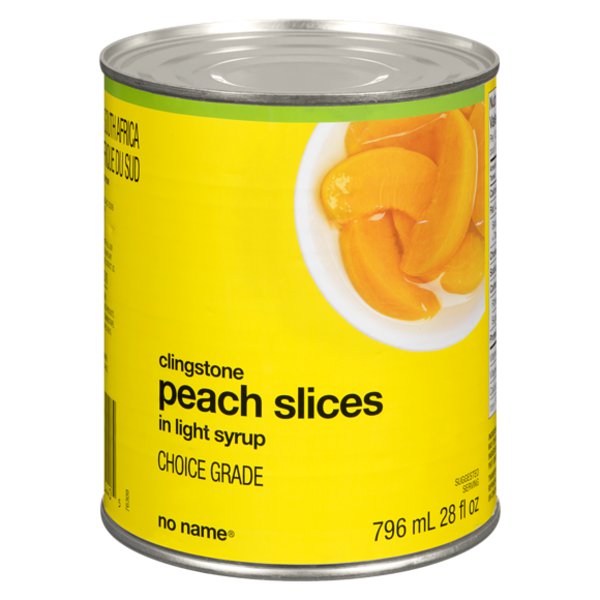 No Name Peach Slices Light Syrup