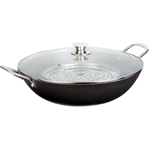 Presidents Choice Cast Iron Wok With Lid