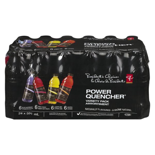 Presidents Choice Power Quencher Drink Variety Pack