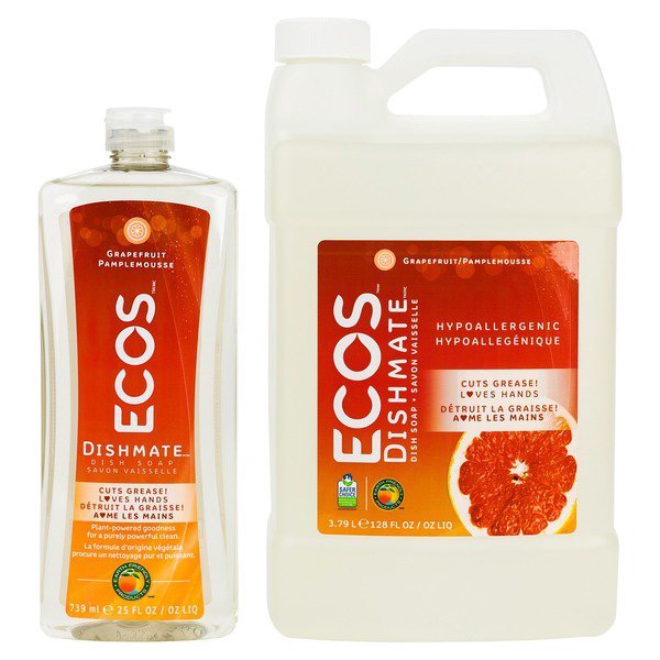 ECOS Dishmate Grapefruit-Scent Liquid Dish Soap