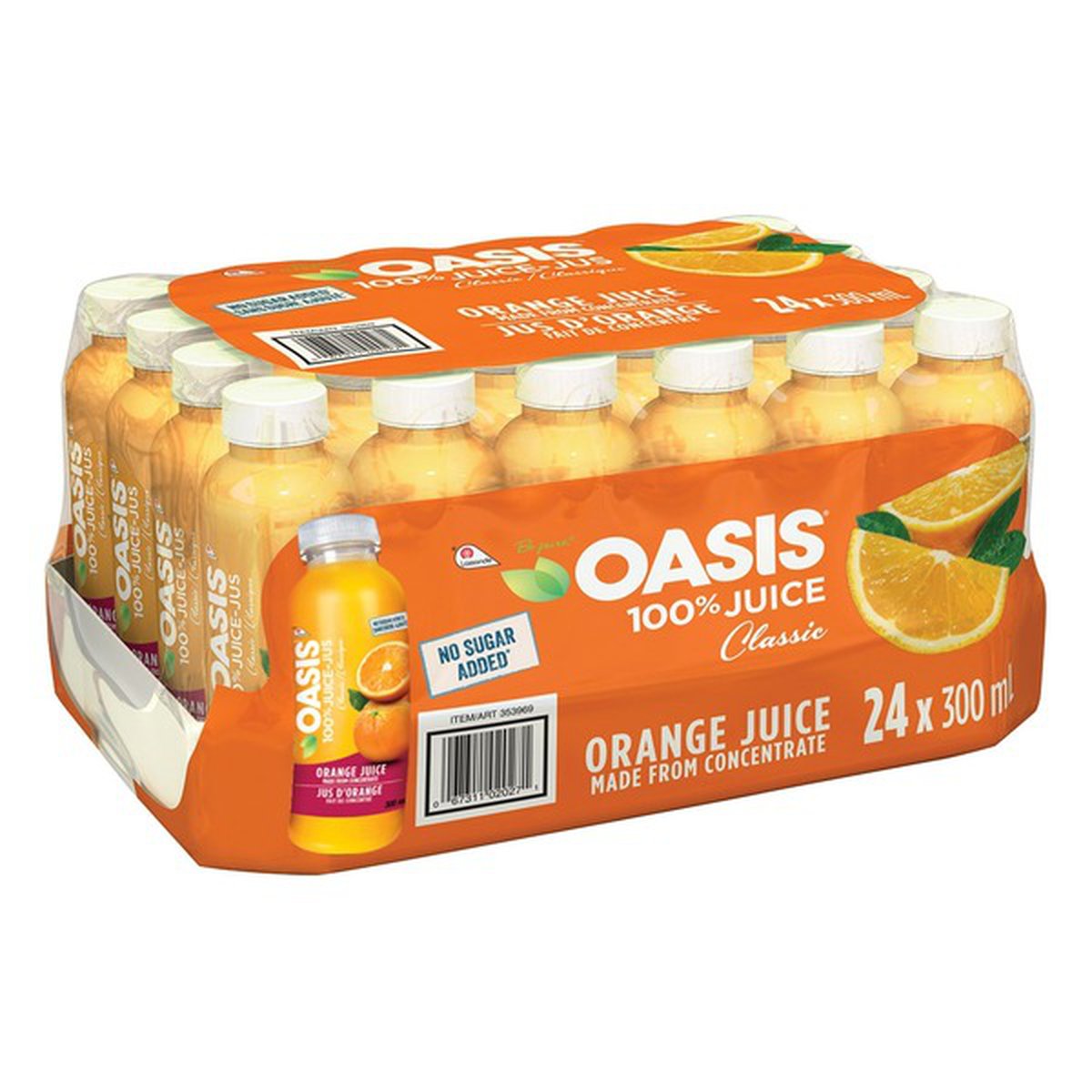 Oasis Classic 100% Orange Juice (24 pack)