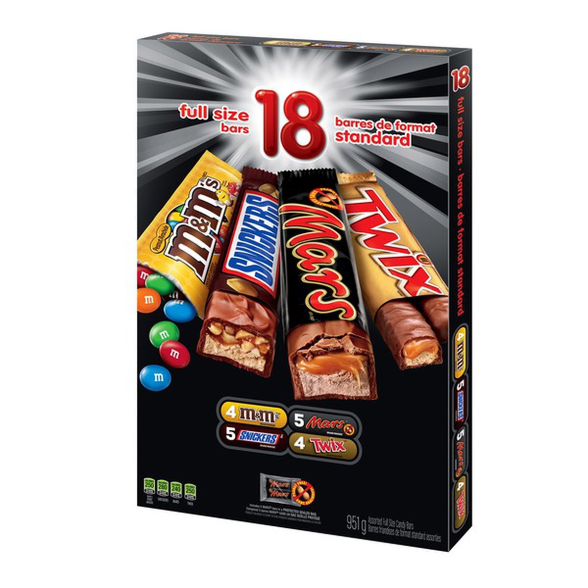 Mars Canada Inc Assorted Full-SizeCandy Bars Variety Pack