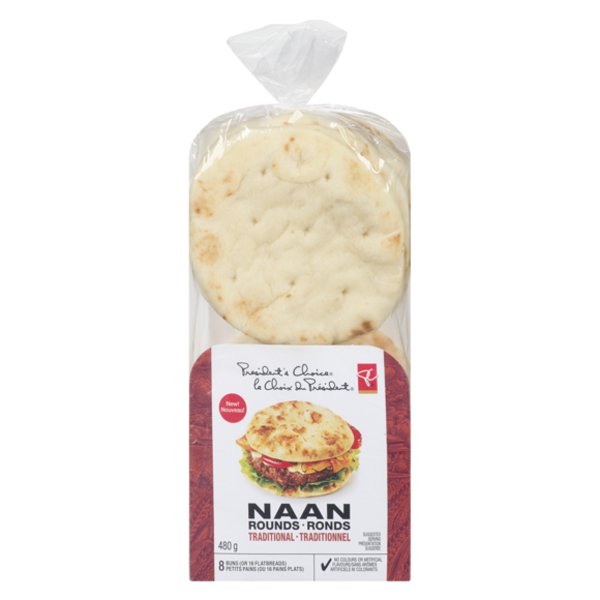 Presidents Choice Naan Rounds