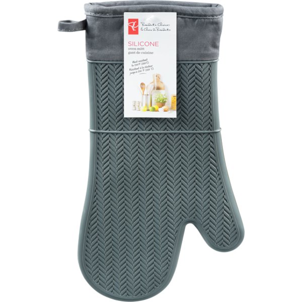 Presidents Choice Grey Silicone Oven Mitt