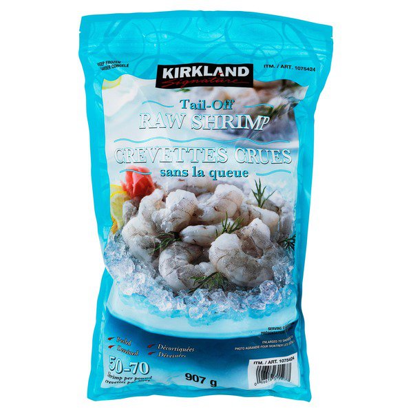 Kirkland Signature Frozen Tail-Off Shrimp