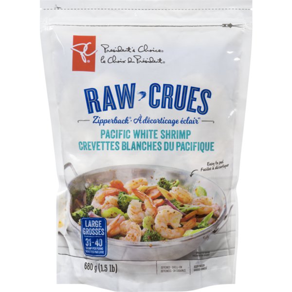 Presidents Choice 31 - 40 White Shrimp