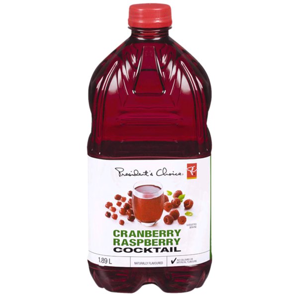 Presidents Choice Cranberry Raspberry Cocktail