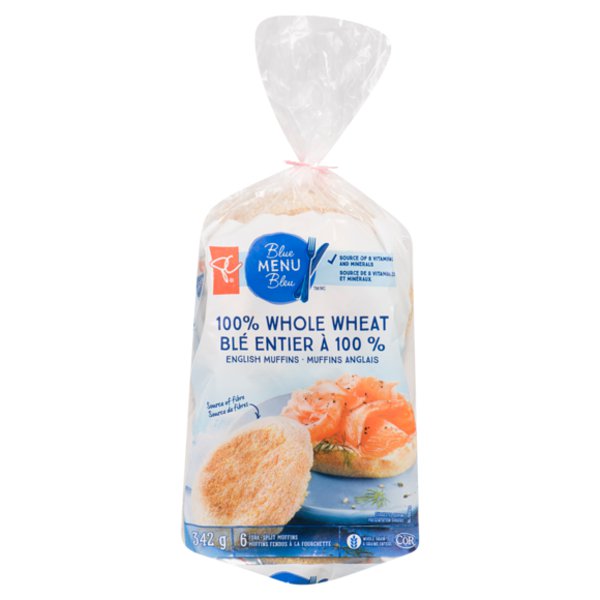 Presidents Choice Blue Menu Pc Bm English Muffins Ww