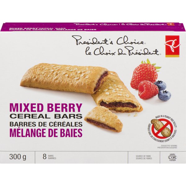 President's Choice Regular Pf Mix Berry Fruits Bars