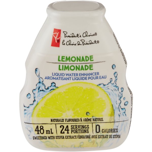 Presidents Choice Lemonade Liquid Water Enhancer