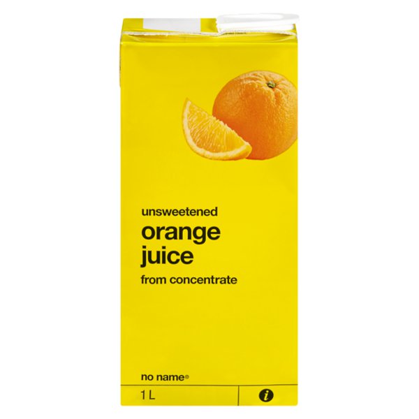 No Name Unsweetened Orange Juice From Concentrate