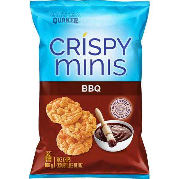 Quaker Gluten Free Crispy Minis Barbecue Rice Chips