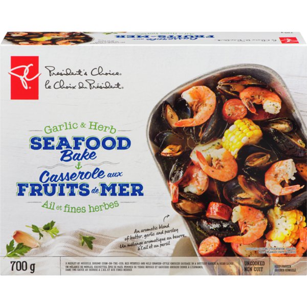Presidents Choice Garlic & Herb Baked Seafood