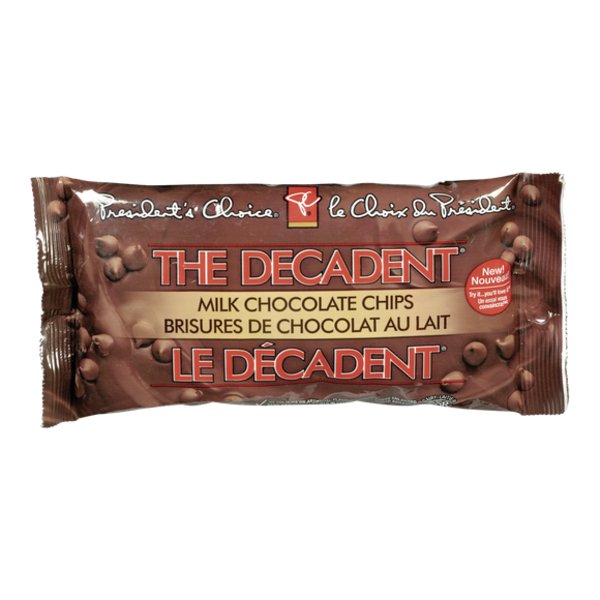 Presidents Choice Decadent Milk Chocolate Chips
