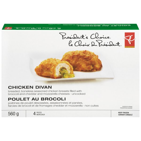 President's Choice Chicken Divan Broccoli Cheese