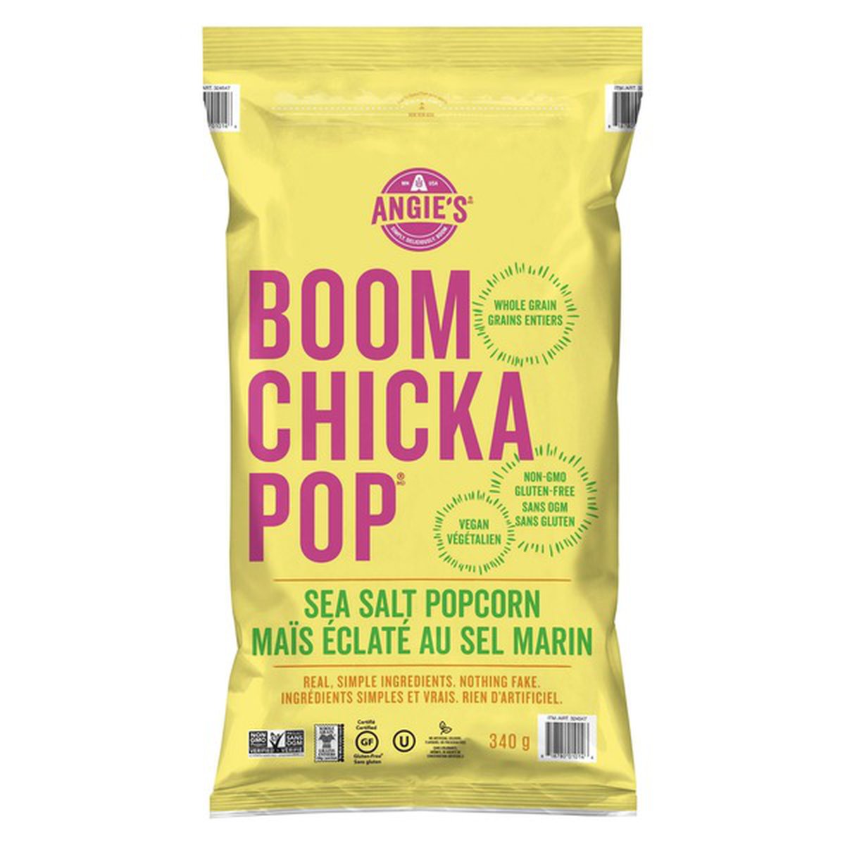 Angie's Artisan Treats P108 Boom Chicka Pop Sea Salt Popcorn