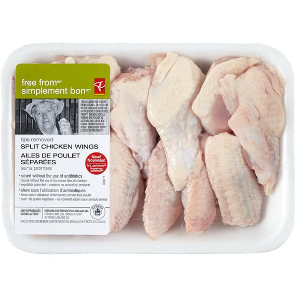 Presidents Choice TP Free From Split Air-Chilled Chicken Wing