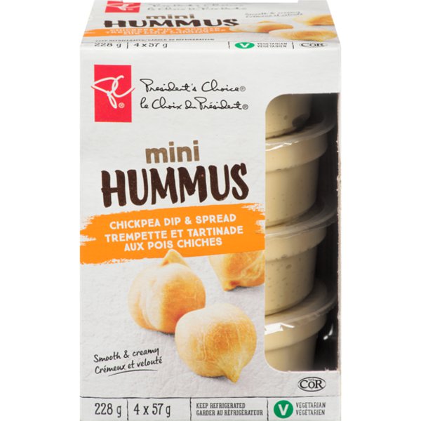 Presidents Choice Mini Hummus Chickpea Dip & Spread