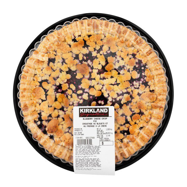 Blueberry Cheese Crisp Pie