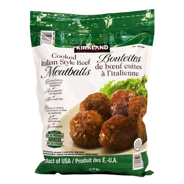 Kirkland Signature Frozen Italian-Style Meatballs