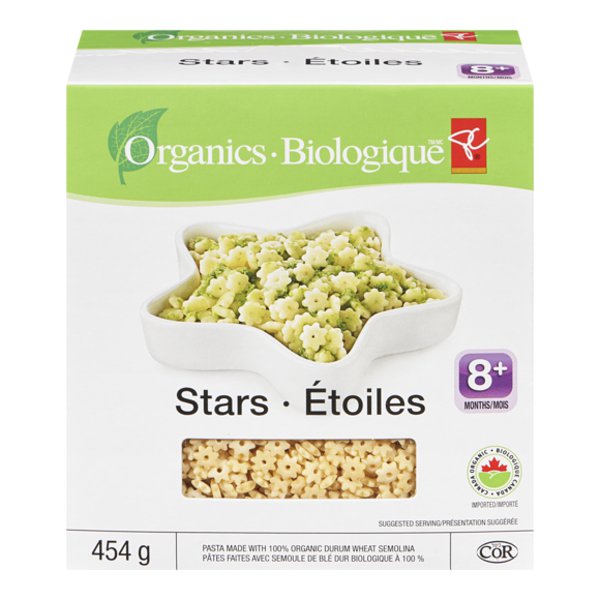 Presidents Choice Organics Toddler Mini Stars Pasta