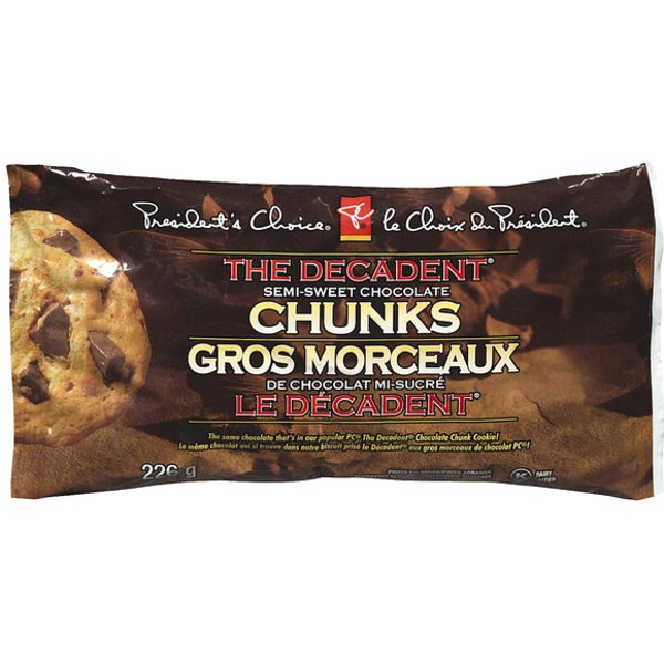 Presidents Choice The Decadent Semi Sweet Chocolate Chunks