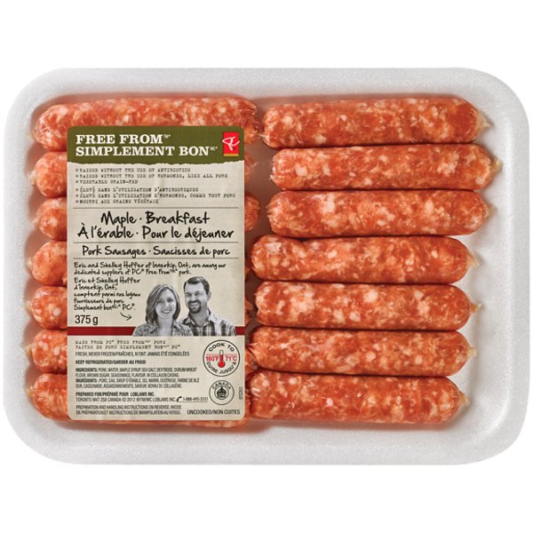 Presidents Choice Regular Ff Maple Sausage Breakfast