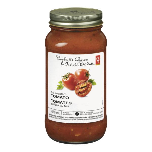 Presidents Choice Regular Fire Roasted Tomato Sauce