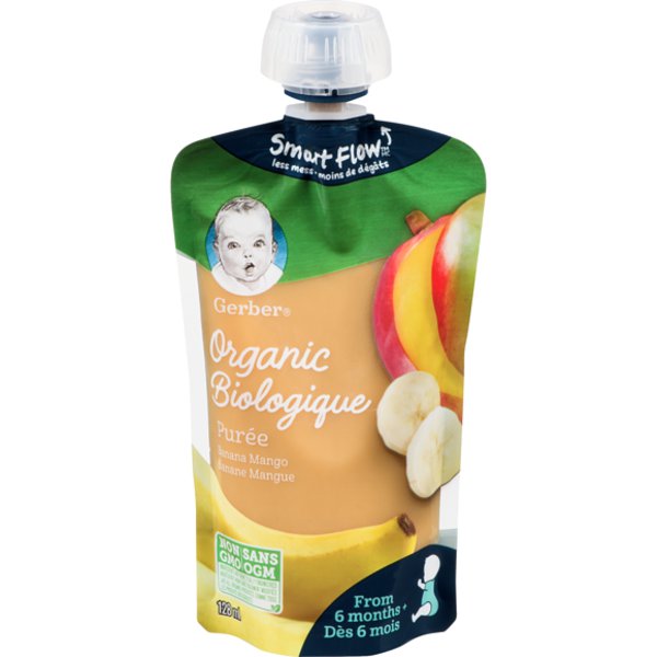 Gerber Bananas & Mangoes Organic Foods Baby Food