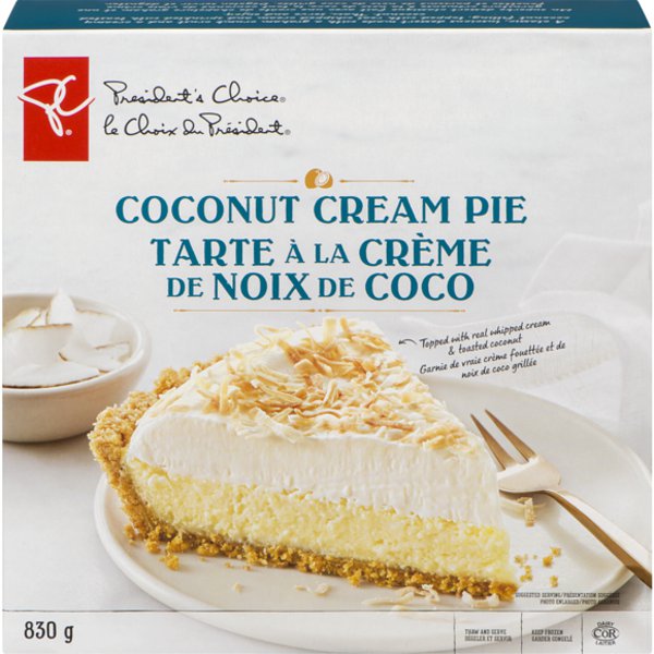 Presidents Choice Regular Coconut Cream Pie