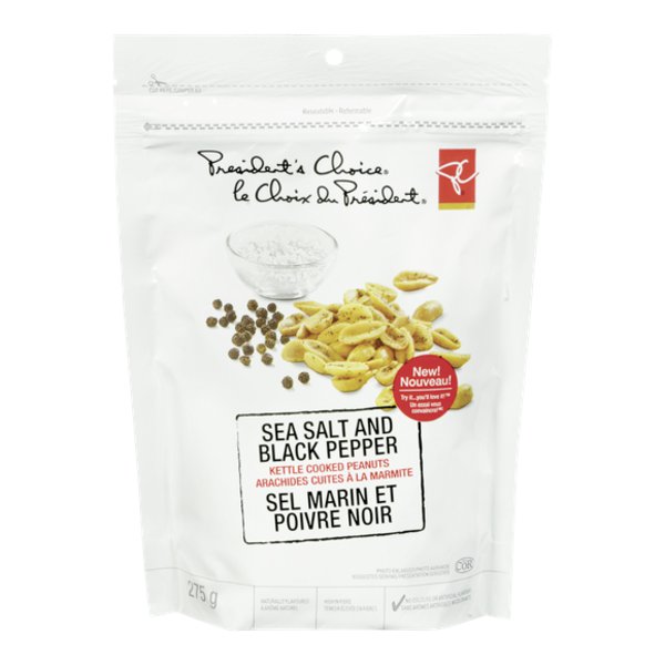 President's Choice Sea Salt and Black Pepper Kettle Cooked Peanuts