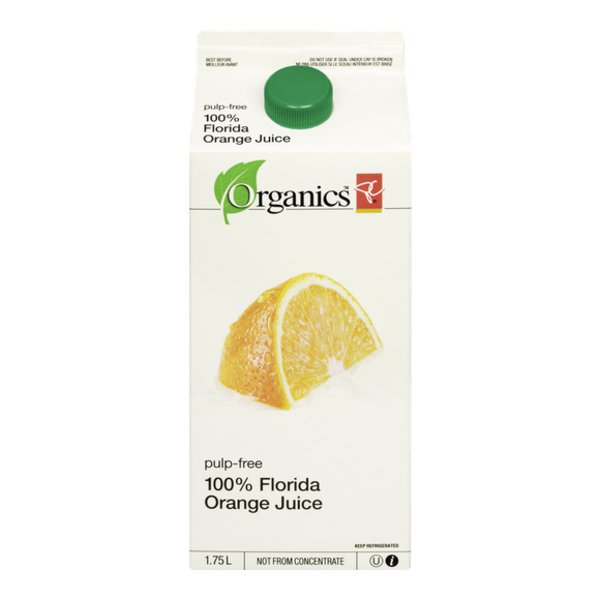 PC Organics Pulp Free FC Florida Orange Juice