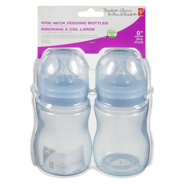 Presidents Choice Wide Neck Feeding Bottles