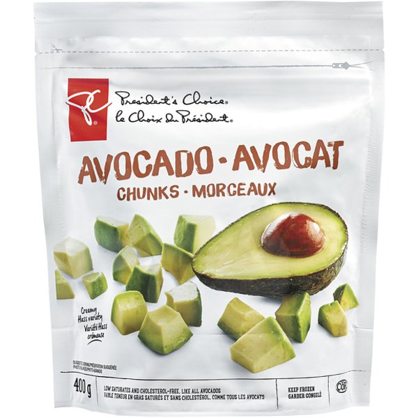 Presidents Choice Frozen Avocado Chunks