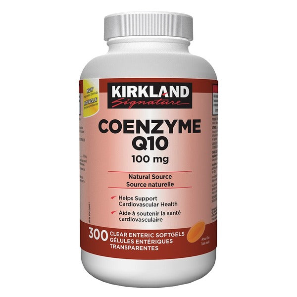 Kirkland Signature Coenzyme Q10 100 mg Clear Enteric Softgels