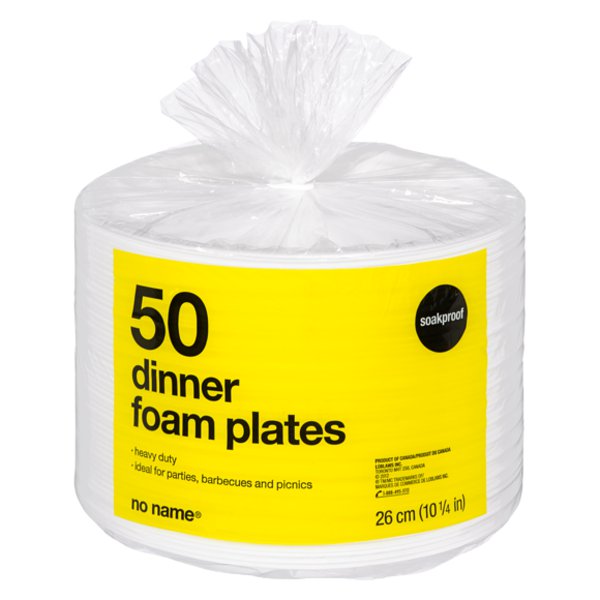 No Name 10.25" Foam Plates