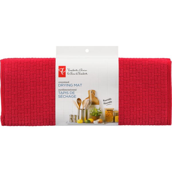 Presidents Choice Red Dish Drying Mat