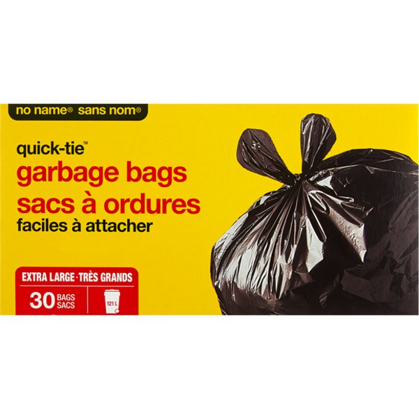 No Name Extra Large Quick Tie Garbage Bag