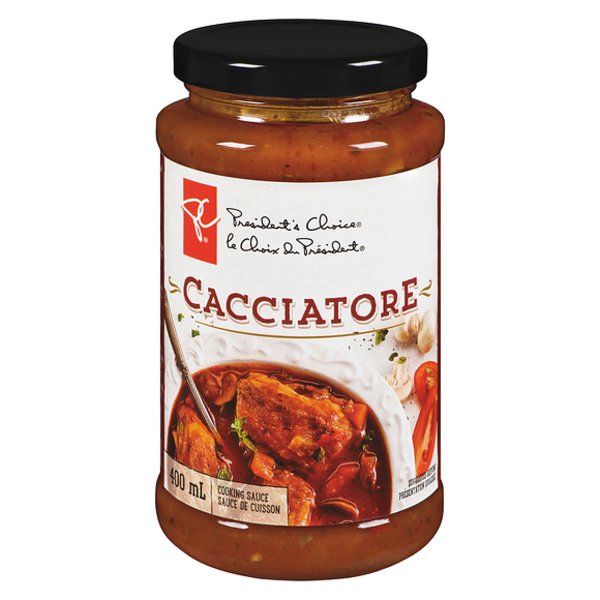 Presidents Choice Cacciatore Cooking Sauce