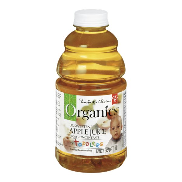 Presidents Choice Organics Toddler Apple Juice