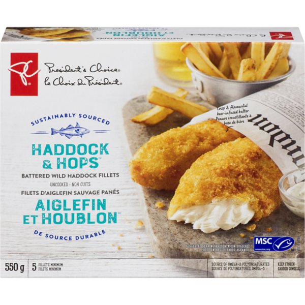 Presidents Choice Haddock & Hops